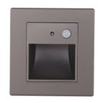1.5W 3000K Sensör Adım Işıkları, LED Merdiven ışığı Hareket Sensörü, Alev PC Paneli, Yatak odası Için kapalı, Koridor, Koridor, Oturma odası