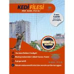 1.5X11 2mm Balkon Filesi Kedi Güvenlik Seti Montaj Kılavuzlu Hediye - Antrasit - Seçenek 1