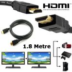 1.8m Metre Hdmi Kablo 1080P Altın Uçlu Tüm Cihazlara 100% Uyumlu