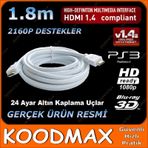 1.8m Metre Hdmi Kablo Ses Görüntü Full HD 3D LCD PC Notebook