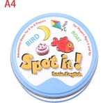 1-A4 Stili Yeni Dobble Spot It Kart Oyunu Oyuncak Demir Kutu Zeka Oyunları Kartı Hip Hop Ingilizce Versiyon Oyunu Sıcak Satış (Yurt Dışından)