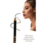 1 Ad Siyah Suya Dayanıklı Dudak Kalemi Eyeliner Kalemi Kaş Boyama Göz Altı Makyaj Kalemi Seti