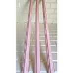 1 Adet (1 Mt) Duvar Kaplama Dekoratif Boyalı Strafor Köpük Çıta (4 Cm'lik) - Pembe