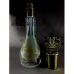 1 Adet 120 Ml Ottoman Dezenfektan Kolonya Hediyelik Boş Gold Sprey Başlıklı Cam Şişe