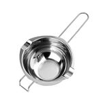 1 adet 13oz paslanmaz çelik kazan Pot eritme kase çikolata eritme potası saplı süt, peynir, tereyağı, mum balmumu yapma Pot mutfak pişirme Gadget aracı aksesuarları