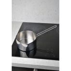 1 Adet 16 cm Paslanmaz Çelik Kaçerola Sütlük ve Sosluk 16X8 cm Mini Yumurta Tavası - Metalik Gri