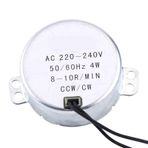 1 adet 220-240 V Senkron Motor, AC Senkron Motor Dişli Motor 4 W CW/CCW Isıtıcı, El Sanatları, Lambalar, Aydınlatma, Oyuncaklar (8-10RPM)