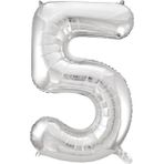 1 Adet 34 İnç 76 Cm Gümüş Folyo Balon Helyum Balon 5 Yaş Balonu 5 Rakam Balon