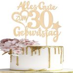 1 adet ahşap 30. yaş günü pasta süsü, 30 yaşında doğum günü, pasta dekorasyonu, 30 pasta dekorasyonu, erkekler ve kadınlar için, 30. doğum günü, parti, pasta dekorasyonu