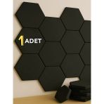 1 Adet Akustik Panel Keçe Kendinden Yapışkanlı Duvar Kaplama Ses Isı Yalıtım Duvar Kaplama Antrasit 26X30 Cm