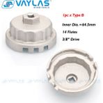 1 Adet B Tipi Tarzı Lexus Toyota Için Evrensel 14 Flüt Iç Çap Yağ Filtre Sökme Anahtarı Kare Sürücü Yağ Filtre Anahtarı Kapak (Yurt Dışından) - İngiliz anahtarı