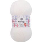 1 Adet Baby One Tüylenmeyen El Örgü Ipi Yünü Kar Beyaz K010