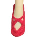 1 Adet Bayan Kaydırmaz Tabanlı Peluş Yoga Pilates Fitness Çorabı - Kırmızı - 36 - 40