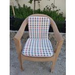 1 Adet Buldan Arkalıklı Sandalye Minderi, Midi Boy (Kalınlık 3,5Cm)-Karışık Renkli