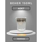 1 Adet Cam Beher 150 ml - Şeffaf