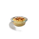 1 Adet Cam Fırın Kasesi Borline Meze Tabağı Yuvarlak Kase 11x5 Cm