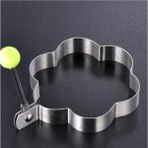 1 Adet Çiçek Dıy Omlet Kalıp Silikon Gülen Tavşan Baykuş Kedi Kurbağa Şekli Yumurta Aracı Metal Aşk Çiçek Şekilli Pişirme Aracı Mutfak Aksesuarları (Yurt Dışından) - Renkli