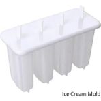 1 Adet Dondurma Kalıbı Dondurma Kalıbı 4 Buz Popsicle Kalıp Seti ve Dıy Tahta Çubuklar Dondurma Kaşığı El Sanatları Tek Kullanımlık Kepçe Tatlı Kaşıkları (Yurt Dışından) - Ice Cream Scoops & Stacks - Renkli