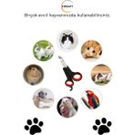 1 Adet Evcil Hayvan Tırnak Makası Hassas Dayanıklı Pet Makası Kedi Köpek Pati Tırnak Kırpma Makası - Renkli