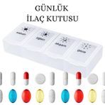 1 Adet Günlük İlaç Kutusu İlaç Kutusu Düzenleyici