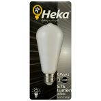 (1 Adet) Heka 6W (46W) 3000K (Sarı Işık) E27 Duylu Soft Led St64 Filament Ampul