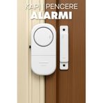 1 Adet Kablosuz Kapı Pencere Alarmı Pilli Uzun Ömürlü Hırsız Güvenlik Cihazı Alarm Sistemi