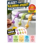 1 Adet Mantar Tasarımlı Klozet Kapağı Kaldırma Aparatı Silikon Hijyenik Tutacak Renkli 24 Cm