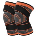 1 Adet Mumian 3D Basınçlı Spor Koşu Bisiklet Bandaj Diz Desteği Parantez Elastik Naylon Spor Sıkıştırma Pedi Kol (Yurt Dışından) - XL - Turuncu