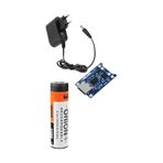 1 Adet Orion Li-Ion Pil, TP4056 Type-C Korumalı 18650 Pil Şarj Devresi ve 5V 1A Adaptör