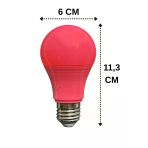 (1 Adet) Osaka 10W Pembe Işık E27 Duylu (Kalın Duy) Led Ampul