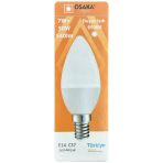(1 Adet) Osaka 7W (50W) Beyaz Işık (6500K) E14 Duylu (İnce Duy) Led Mum Ampul
