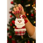 1 Adet Peluş Karakterlerle Eğlenceli Yeniyıl Dekoru Noel Figürleri Yılbaşı Ağaç Süsleri 17 Cm X 11Cm Vitrin