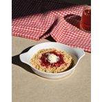 1 Adet Porselen 14 cm Sahan Fırın Tatlı Kabı Mini Tatlı Kalıbı Yumurta Sahanlığı
