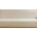 1 Adet Royam Peluş Pamuklu Sünger Tabanlı Kaymaz Koltuk Çekyat Örtüsü 160 x 210 - 160 x 210 cm - Ekru