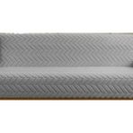 1 Adet Royam Peluş Pamuklu Sünger Tabanlı Kaymaz Koltuk Çekyat Örtüsü 160 x 210 - 160 x 210 cm - Gri
