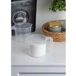 1 Adet Şeffaf Kırılmaz Plastik Kulplu Ölçü Kabı Çok Amaçlı Ölçek Kabı 400ml