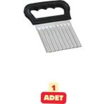 1 Adet Şekilli Cips Patates Dilimleyici Sebze Meyve Çok Amaçlı Çelik Doğrayıcı