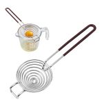 1 adet yumurta sarısı ayırıcı, paslanmaz çelik, yumurta sarısı ayırıcı, filtre, kolay saklama, bölücü filtre, basit, paslanmaz çelik, yumurta ayırıcı, kakao pastası, elmalı turta yapmak için