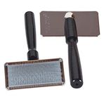 #1 All Systems Köpekler için Dilimleyici Fırçalar Profesyonel Köpek Bakım Fırçası - Boyut Seçin (Orta - 3½" U x 1½" G)