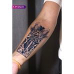 1 Ay Kalıcı Dövme Gerçek Dövme Görünümünde Savaşçı Melek Dövmesi Tattoo
