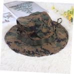 1 Bilgisayar kamuflaj güneş plaj konteyner şapkalar Aktivite outdoor çocuk balıkçı şapkası yürüyüş şapkası açık hava şapkası orman boonie şapka Balık tutma erkekler ve kadınlar