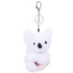 1 Bilgisayar Koala Çanta Süsleri Koala Sırt Çantası Kolye Çanta Asılı Peluş Anahtarlık Anahtar Çekicilik Kız Çanta Peluş Oyuncak Süper Yumuşak Kısa Peluş Beyaz Cep Telefonu Özlemek