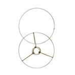 1 Çift Abajur Teli – ⌀30 cm | BOYASIZ | Metal, Paslanmaz Çerçeve Seti | Makrome Avize, Abajur Başlığı ve Tavan Lambası Yapımı için Uygun, Dayanıklı ve Dekoratif Tel Çemberlerdir.