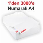 1 Den 3000 E Numaralı A4 Fotokopi Kağıdı