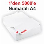1 Den 5000 E Numaralı A4 Fotokopi Kağıdı