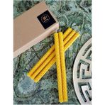 1. Doğal Petek Balmumu Mum 21CM, 5'li Set, Beyaz, Sıcak Atmosfer 2. 5 Adet Doğal Balmumu Mum, 21C - Seçenek 1