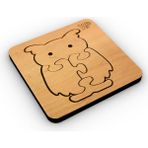 1 Fark Hayvanlar Serisi Baykuş Ahşap Eğitici Puzzle