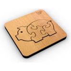 1 Fark Hayvanlar Serisi Domuz Ahşap Eğitici Puzzle