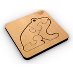 1 Fark Hayvanlar Serisi Kurbağa Ahşap Eğitici Puzzle