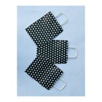 1.Kalite 18x8x24 Cm (3 Adet) Siyah Renk Beyaz Benekli Kraft Kağıt Çanta,Hediye Poşeti,Hediye Paketi